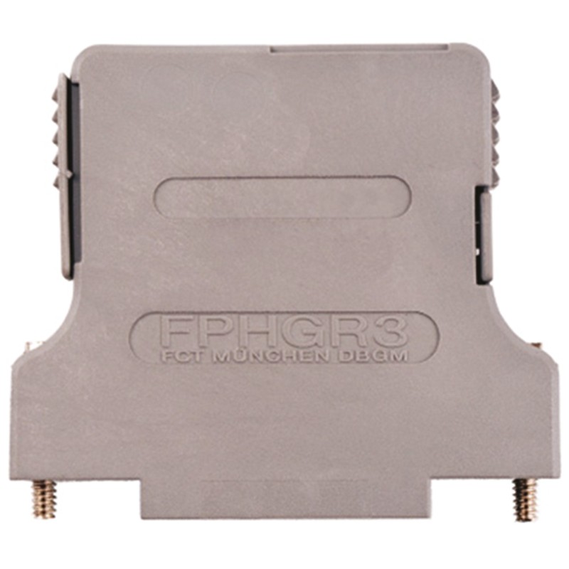 1 pcs - FCT FPHGR Series ABS Angled, Straight D Sub Backshell, 25 Way, Strain Relief