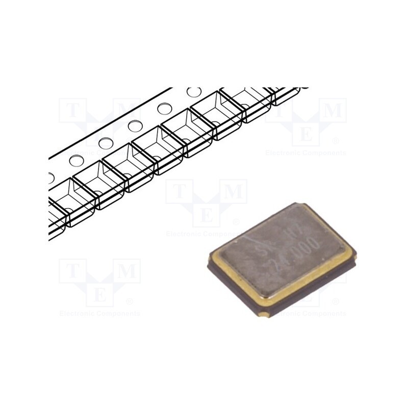 10 pcs : WTL3M23500RH - Resonator: quartz, 24MHz, ±10ppm, 9pF, SMD, 3.2x2.5x0.7mm