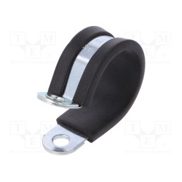 10 pcs : LKD12515 - Fixing clamp, ØBundle : 25mm, W: 15mm, steel, Cover material: EPDM