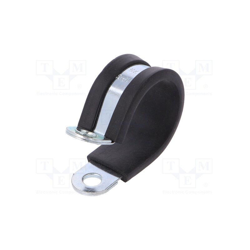 10 pcs : LKD12515 - Fixing clamp, ØBundle : 25mm, W: 15mm, steel, Cover material: EPDM