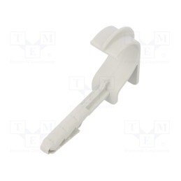50 pcs : 1974 16-23 - Holder, Cable P-clips,for braids,protective tubes, light grey