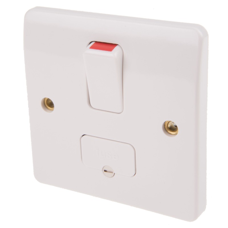 1 pcs - MK Electric 13A, 1 Gang Switched Fused Spur