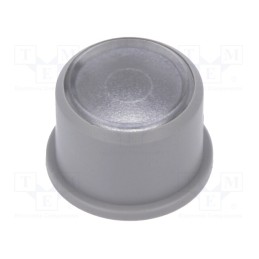 10 pcs : 1F031 - Button, round, grey, Ø9.6mm, plastic, MEC1625006,MEC3FTH9