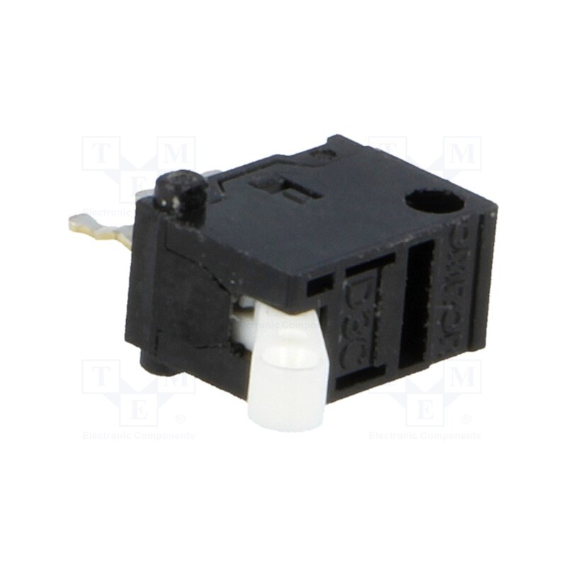 10 pcs : D3C-1210 - Microswitch SNAP ACTION, 0.1A/30VDC, with lever, SPDT, Pos: 2