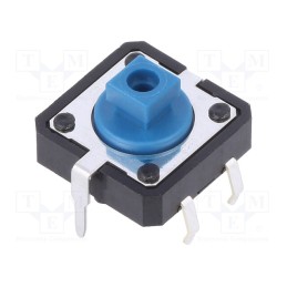 10 pcs : B3F5150 - Microswitch TACT, SPST-NO, Pos: 2, 0.05A/24VDC, THT, none, 1.27N