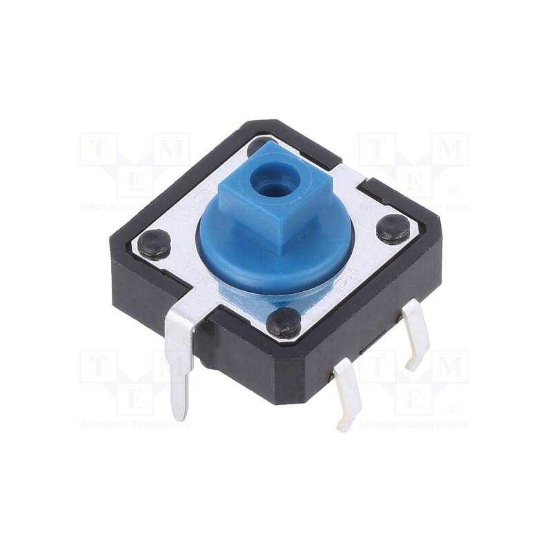 10 pcs : B3F5150 - Microswitch TACT, SPST-NO, Pos: 2, 0.05A/24VDC, THT, none, 1.27N