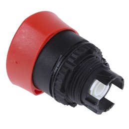 1 pcs - BACO Red Stop, Turn to Reset Push Button Head, 22mm Cutout, IP66