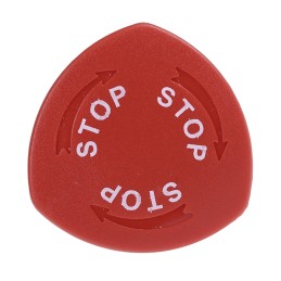 1 pcs - BACO Red Stop, Turn to Reset Push Button Head, 22mm Cutout, IP66