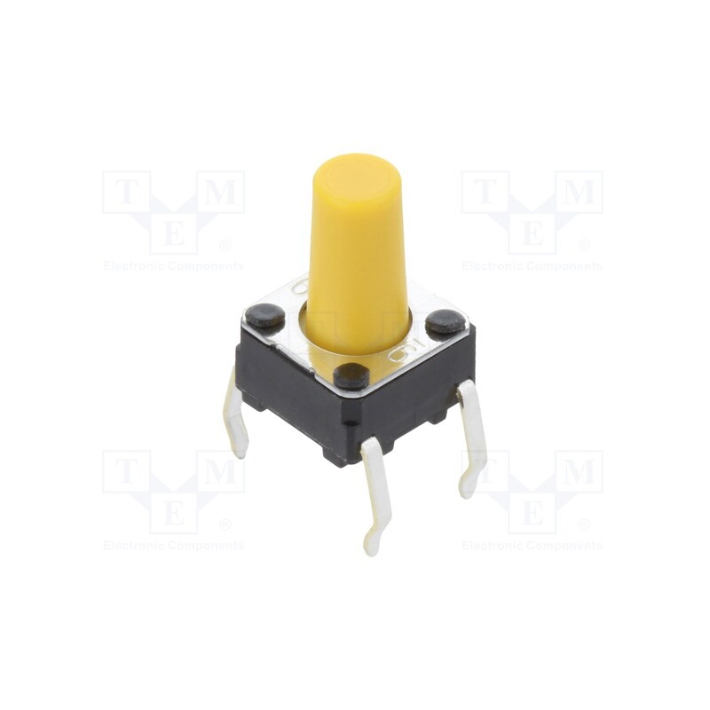 10 pcs : B3F1072 - Microswitch TACT, SPST-NO, Pos: 2, 0.05A/24VDC, THT, none, 1.47N