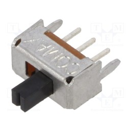 10 pcs : SS-12D07-VG 4 NS GA PA - Switch: slide, Pos: 2, SPDT, 0.3A/30VDC, ON-ON, THT, Leads: for PCB