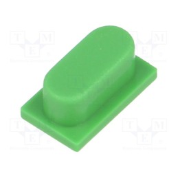 10 pcs : BTN K03 50 - Button, green, KSA,KSL