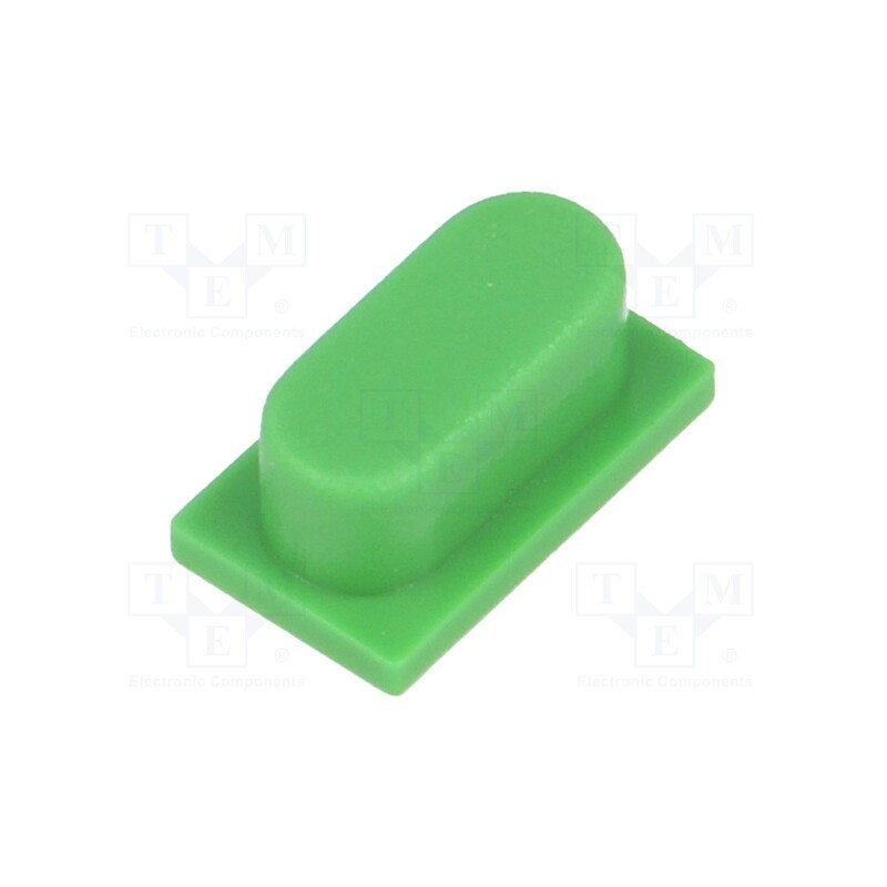 10 pcs : BTN K03 50 - Button, green, KSA,KSL