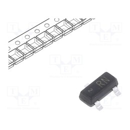 50 pcs : MMBTRA103SS - Transistor: PNP, bipolar, BRT, 50V, 0.1A, 200mW, SOT23, R1: 22kΩ