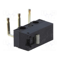 10 pcs : D2F-01-A - Microswitch SNAP ACTION, 0.1A/30VDC, without lever, SPDT, Pos: 2