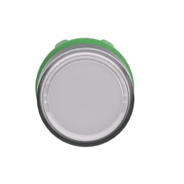 1 pcs - Schneider Electric ZB5 Series White Illuminated Spring Return Push Button Head, 22mm Cutout, IP66, IP67, IP69K