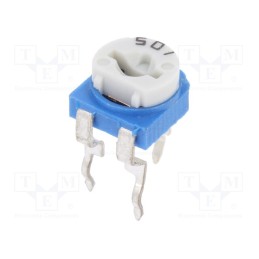 50 pcs : RKT6V-500 - Potentiometer: mounting, single turn,horizontal, 500Ω, 100mW