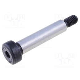 10 pcs : ISO 7379-8-M6-35 - Shoulder screw, steel, M6, 1, Thread len: 11mm, hex key, HEX 4mm
