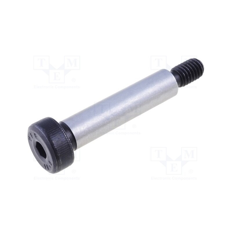 10 pcs : ISO 7379-8-M6-35 - Shoulder screw, steel, M6, 1, Thread len: 11mm, hex key, HEX 4mm