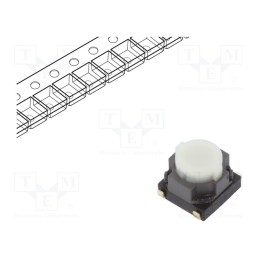 10 pcs : EVQP1K05M - Microswitch TACT, SPST, Pos: 2, 0.02A/15VDC, SMT, none, 6.1x6x3.5mm
