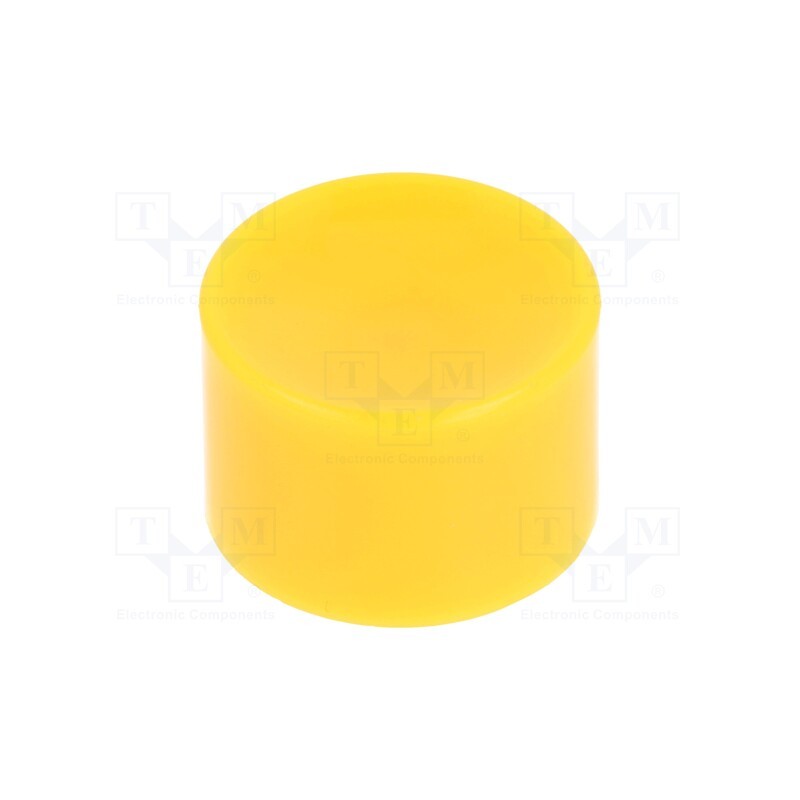 10 pcs : KM 608 - Button, Illumin: none, Body: yellow, MPA