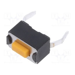 10 pcs : TS 31 S - Microswitch TACT, SPST-NO, Pos: 2, 0.05A/12VDC, PCB,THT, none, 3.2N