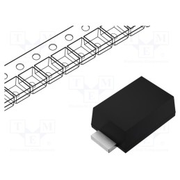 50 pcs : S2M - Diode: rectifying, SMD, 1kV, 2A, SMB, Ufmax: 1.15V, Ifsm: 50A, Ir: 5uA
