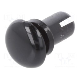 50 pcs : 8G402V20221 - Rivet, polyamide, L.rivet: 7.5mm, Panel cutout diam: 5.1mm, black