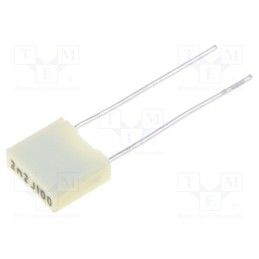 50 pcs : R82EC1220DQ50J - Capacitor: polyester, 2.2nF, 63VAC, 100VDC, 5mm, ±5%, 7.2x2.5x6.5mm