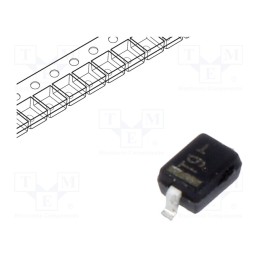 50 pcs : MM3Z4V7ST1G - Diode: Zener, 0.3W, 4.7V, SMD, , SOD323, single diode