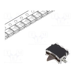 10 pcs : ESE24MH1T - Switch: detecting, Pos: 3, SPDT, 0.01A/5VDC, 500mΩ, horizontal, 3mm
