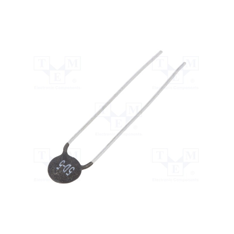 50 pcs : NTCS-06-5R-1 - NTC thermistor, 5Ω, 6.5mm, -55÷200°C, THT