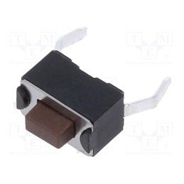 10 pcs : TS 32 N - Microswitch TACT, SPST-NO, Pos: 2, 0.05A/12VDC, PCB,THT, none, 1.6N