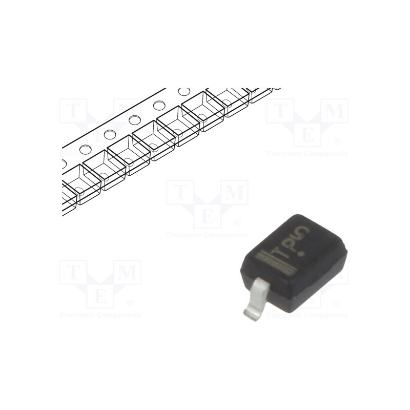 50 pcs : MM3Z15VST1G - Diode: Zener, 0.3W, 15V, SMD, , SOD323, single diode