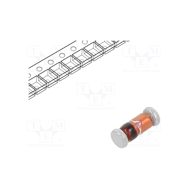 50 pcs : FDLL4448 - Diode: switching, SMD, 100V, 0.3A, 4ns, SOD80, Ufmax: 1V, Ifsm: 1A