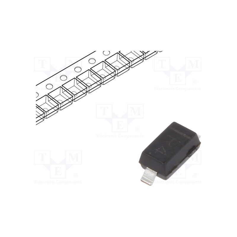 50 pcs : MBR0540-TP - Diode: Schottky switching, SMD, 40V, 500mA, SOD123,