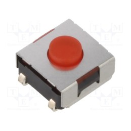 10 pcs : TSSE 65 R-J - Microswitch TACT, SPST-NO, Pos: 2, 0.05A/32VDC, SMD, none, 2.6N