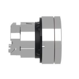 1 pcs - Schneider Electric Harmony XB4 Series White Illuminated Spring Return Push Button Head, 22mm Cutout, IP66, IP67, IP69K