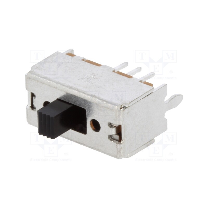 10 pcs : OS202011MV4QN1 - Switch: slide, Pos: 2, DPDT, 0.1A/12VDC, ON-ON, THT, -30÷70°C, OS
