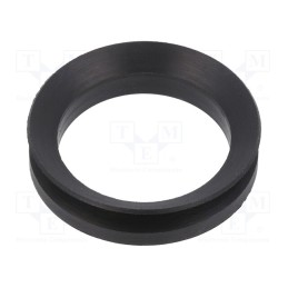 20 pcs : 09-025X4X7.5 VA-28 NBR - V-ring washer, NBR rubber, Shaft dia: 27÷29mm, L: 7.5mm, Ø: 25mm