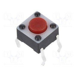 50 pcs : 1825910-3 - Microswitch TACT, SPST-NO, Pos: 2, 0.05A/24VDC, THT, none, 2.6N