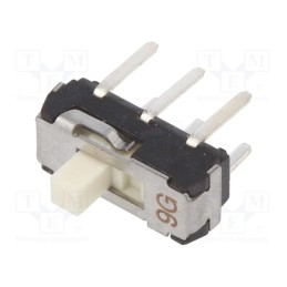10 pcs : CL-SB-22C-01 - Switch: slide, Pos: 2, DPDT, 0.2A/12VDC, ON-ON, THT, Leads: straight