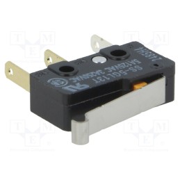 10 pcs : SS-5GL13T - Microswitch SNAP ACTION, 5A/125VAC, SPDT, Rcont max: 30mΩ, Pos: 2