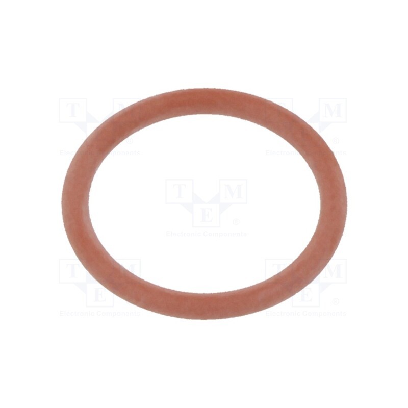 50 pcs : 1.321.1600.59 - O-ring gasket, VMQ, Thk: 1.5mm, Øint: 12mm, M16, red, -60÷250°C