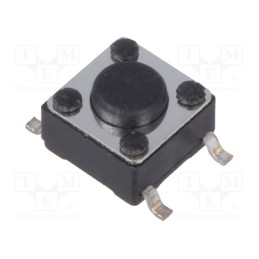 50 pcs : - Microswitch TACT, SPST-NO, Pos: 2, 0.05A/12VDC, SMT, none, 1.6N
