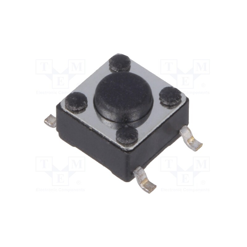 50 pcs : - Microswitch TACT, SPST-NO, Pos: 2, 0.05A/12VDC, SMT, none, 1.6N