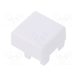 10 pcs : BTN D6 00 F - Button, white, D6Q-B,D6Q-BL,D6Q-G,D6Q-GR,D6Q-R,D6Q-W,D6Q-Y