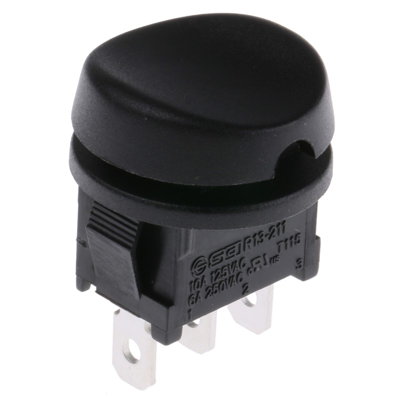 1 pcs - RS PRO SPDT, On-Off-On Rocker Switch Panel Mount