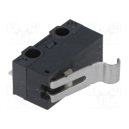 10 pcs : D2F-FL3-D - Microswitch SNAP ACTION, 3A/125VAC, 2A/30VDC, SPDT, ON-(ON), IP40