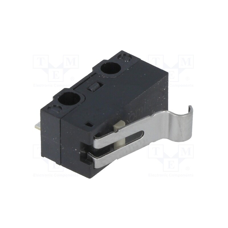 10 pcs : D2F-FL3-D - Microswitch SNAP ACTION, 3A/125VAC, 2A/30VDC, SPDT, ON-(ON), IP40
