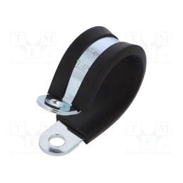 10 pcs : LKD12615 - Fixing clamp, ØBundle : 26mm, W: 15mm, steel, Cover material: EPDM